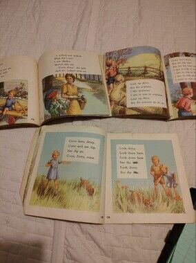 Vintage 1958 Illustrated Children's Reader - Set Of 3 The Alice And Jerry Books